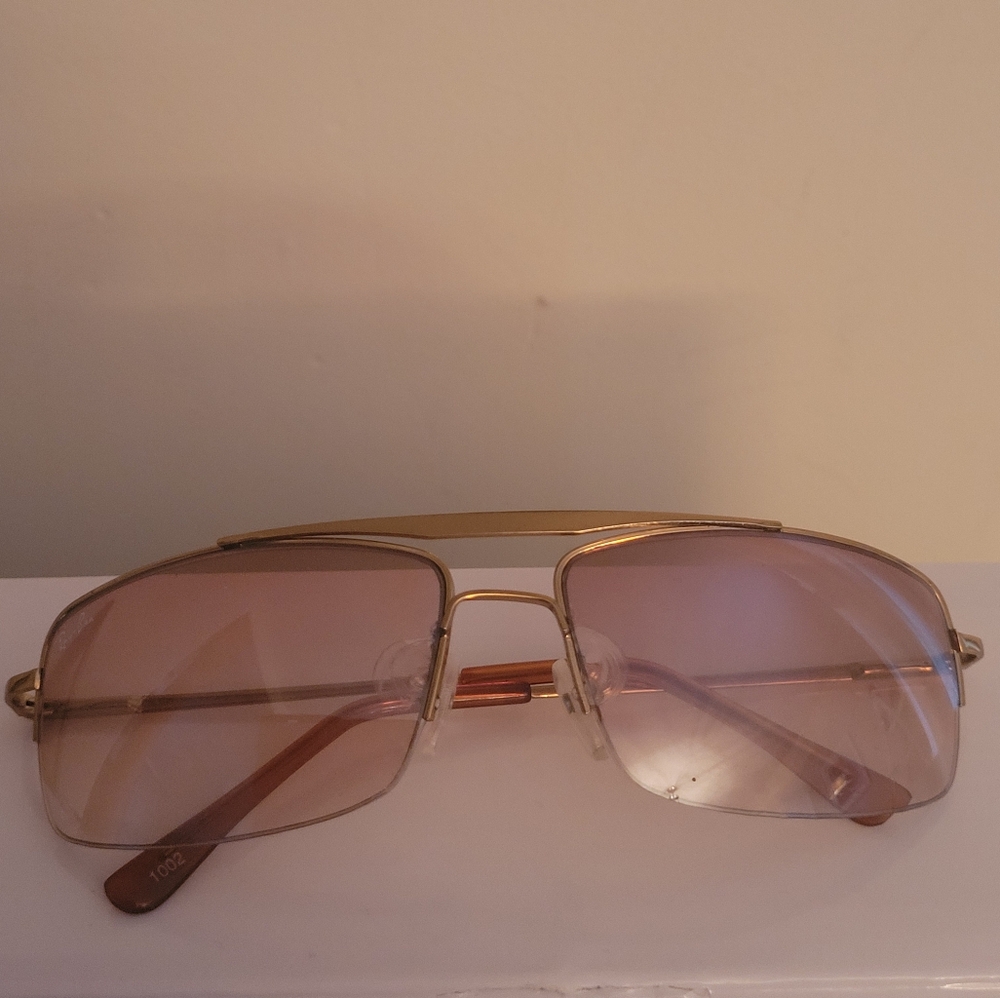 Vintage RAY BAN Gold and Pink Aviator Sunglasses